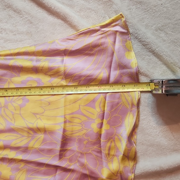 Sentier lilac and yellow floral print skirt - Picture 6 of 8